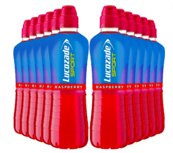 Lucozade Sport Drink Raspberry 500ml - PACK OF 12