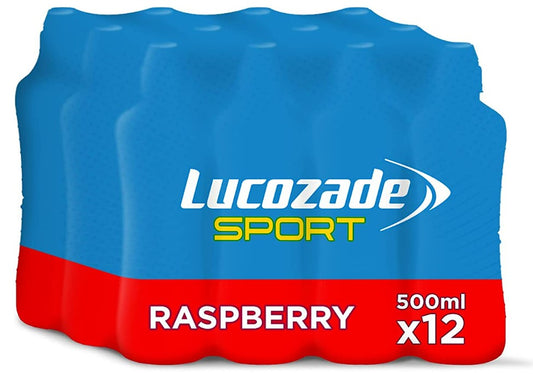 Lucozade Sport Drink Raspberry 500ml - PACK OF 12