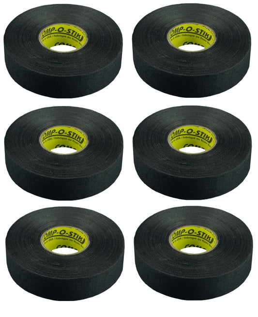 Hockey Stick Tape - Black - 6-roll pack