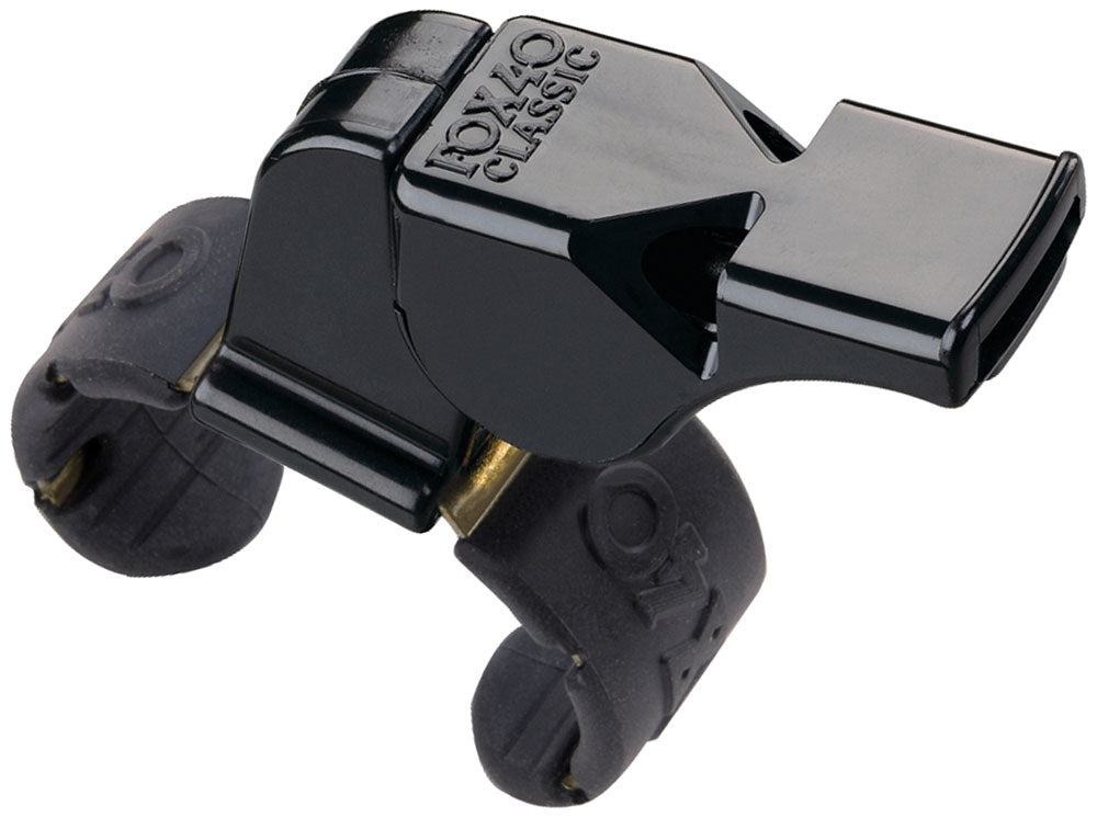 Fox 40 Classic Official Fingergrip Whistle Black