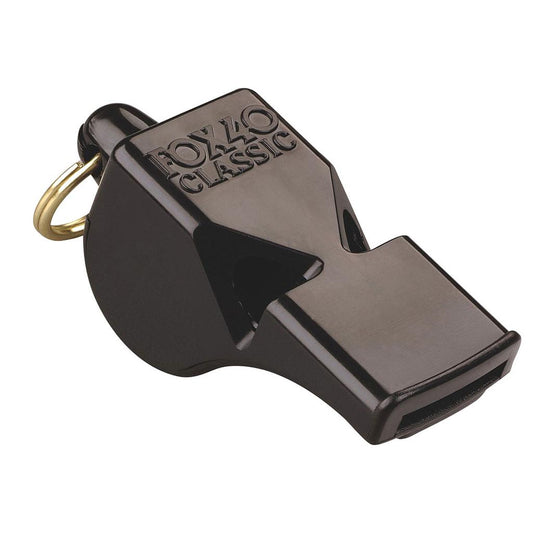 Fox 40 Classic Official Whistle and Strap Black