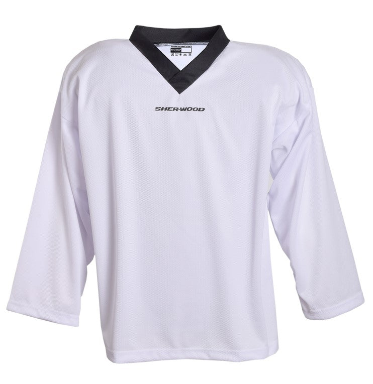 White hockey practice sale jersey